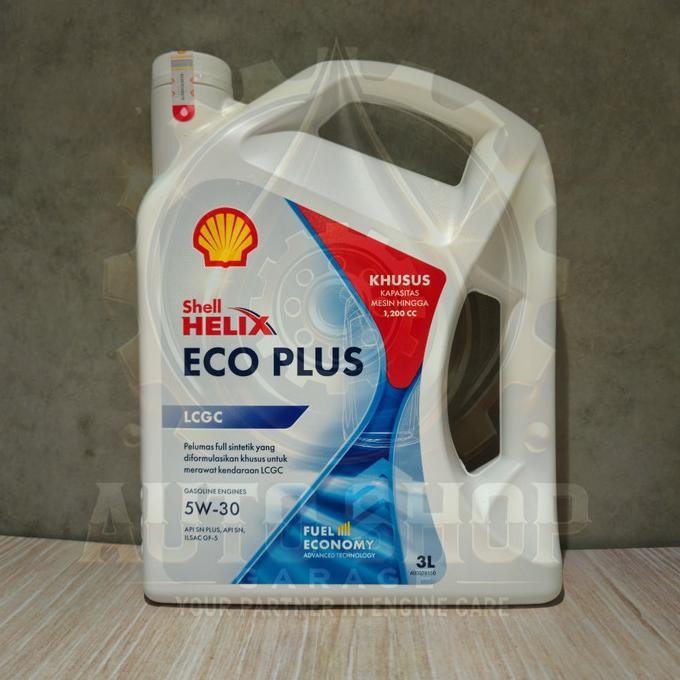 Grosir Oli Shell Helix Eco Plus 5W-30 Lcgc 3 Liter/1 Galon