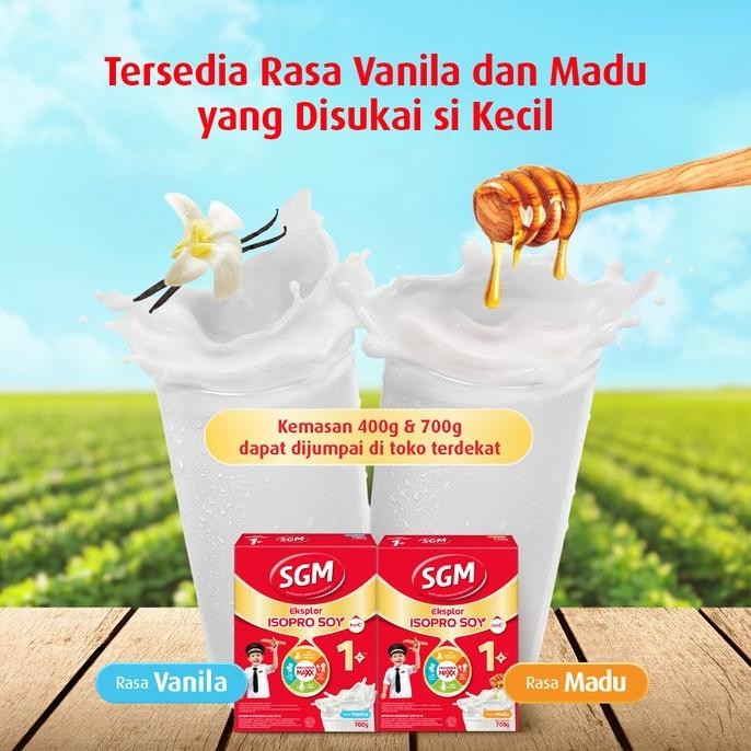 Grosir Paket 2 - Sgm Eksplor Isopro Soy 1+ Madu Susu Pertumbuhan 400Gr