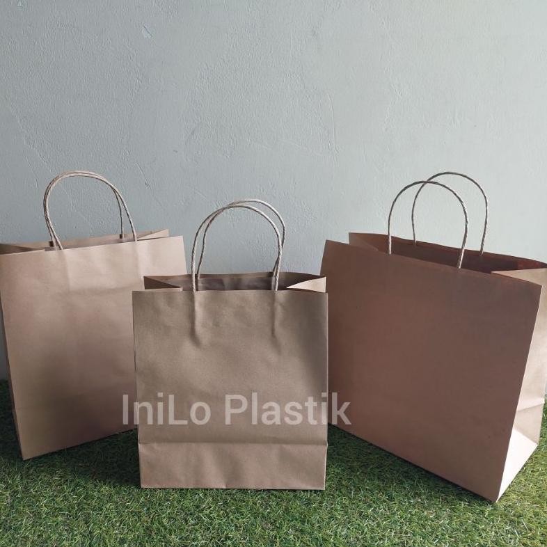 

Re27 Eqw-68 @25Pcs Shopping Bag 33,5X18X34 Cm / Tas Brownies / Paper Bag / Goodie Bag Alt Murah