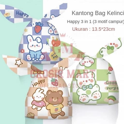 

Ni06 Tru-63 Isi 50 Pcs 13.5X23 Cm Kantong Plastik Kuping Kelinci Lucu Souvenir Hadiah Snack Kue Permen Goodie Bag Bingkisan Ulang Tahun Viral
