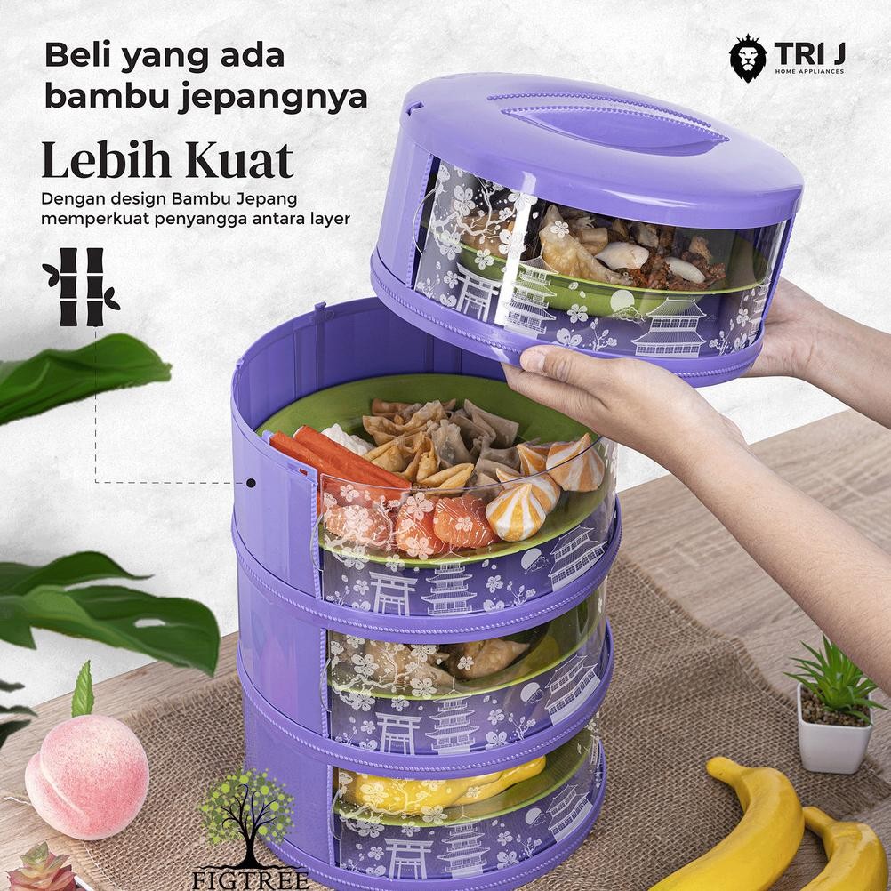 Tudung Saji 4 Susun Motif Japan