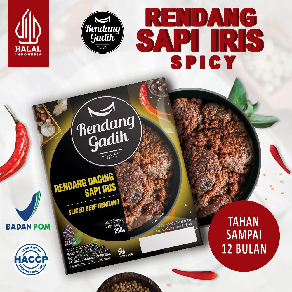 

TERLARIS Rendang Gadih Pyk - Rendang Daging Sapi Iris 250 g Siap kirim