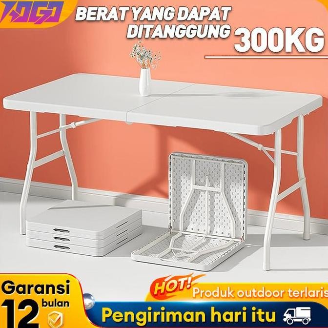 TERBARU - Meja Lipat Panjang Meja Portable Meja Makan Meja Belajar Meja Komputer Laptop Serbaguna Me