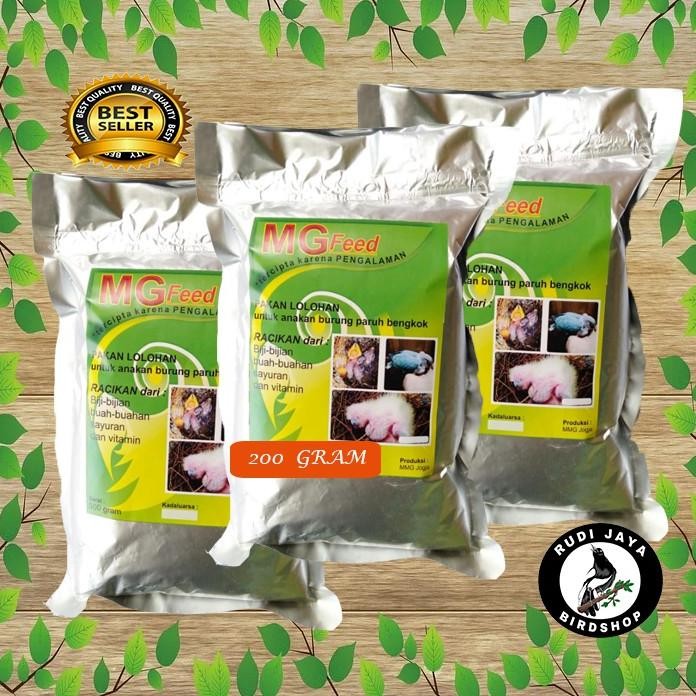 Im31 Fj-44 Mgfeed Mg Feed 250 Gram Bubur Pakan Makanan Lolohan Anak Piyik Burung Paruh Bengkok Nuri 