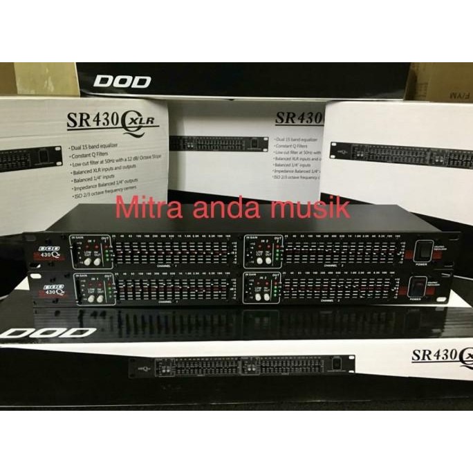 Terlaris Equalizer Dod 430Q Xlr Dod430Qxlr 2X15 Band