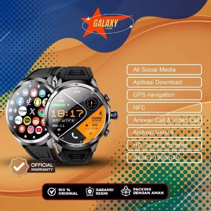 SMARTHWATCH H19 4G/5G SMARTWATCH SIM CARD WIFI GPS AMOLED