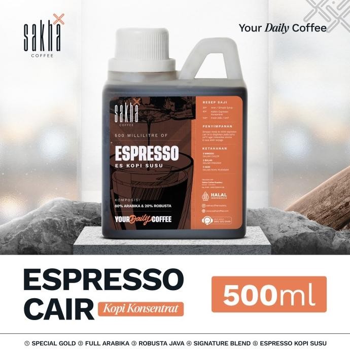 

Sale Espresso Cair Minuman Kopi Susu Kekinian 500Ml Konsentrat Coffee Murni