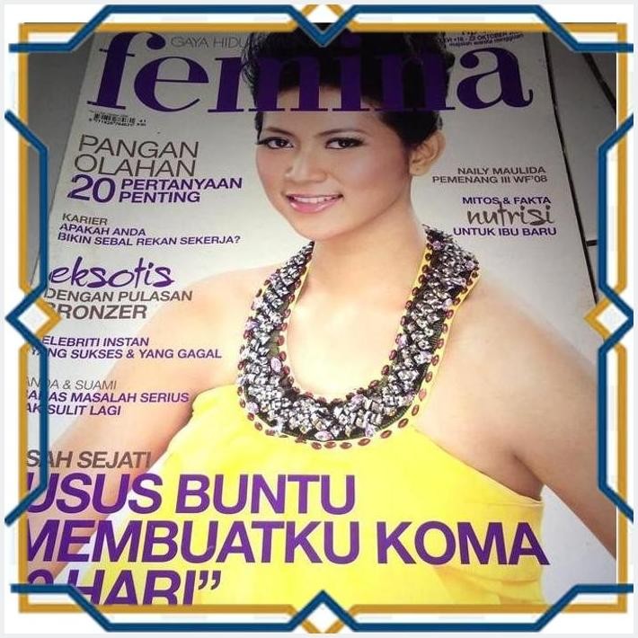 [4PE] MAJALAH FEMINA BEKAS TAHUN 2008 COVER NAILY MAULIDA