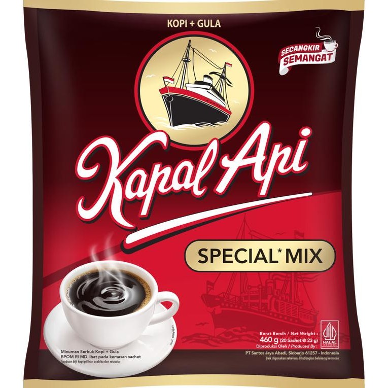 

Grosir Kapal Api Special Mix 2 Bag (20 X 23 Gr) - Minuman Kopi Bubuk