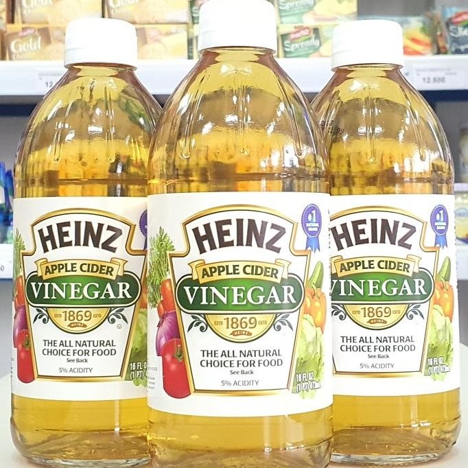 

STOK TERBATAS HEINZ APPLE CIDER VINEGAR / CUKA APEL HEINZ 473 ML