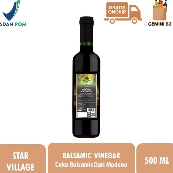 

STOK TERBATAS STAR VILLAGE BALSAMIC VINEGAR OF MODENA CUKA ANGGUR BALSAMIC 500 ML