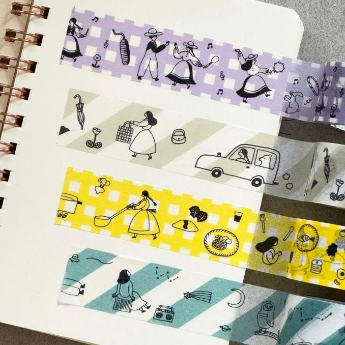 

ready Necktie x Mizushima | Washi Tape - Everyday Meals - Sample murah