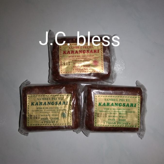 

Bumbu pecel Karangsari 200gr pedas/tidak pedas