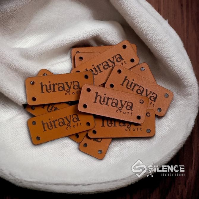 

ready CUSTOM LABEL KULIT - LABEL MERK KULIT- BRAND MERK KULIT murah