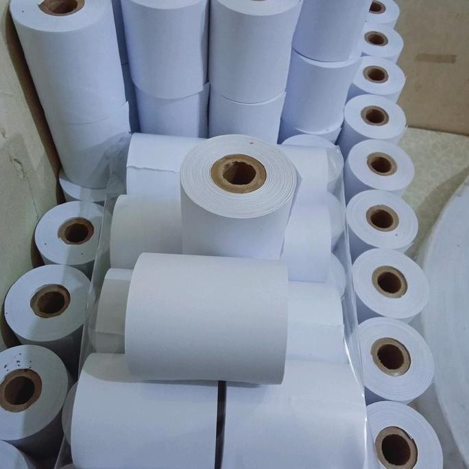 

ready Kertas Hvs 1Ply ukuran 58x48mm Paket 10 Roll/Pcs Setruk Casio Kalkulator Ukuran 58mm Struk nota murah