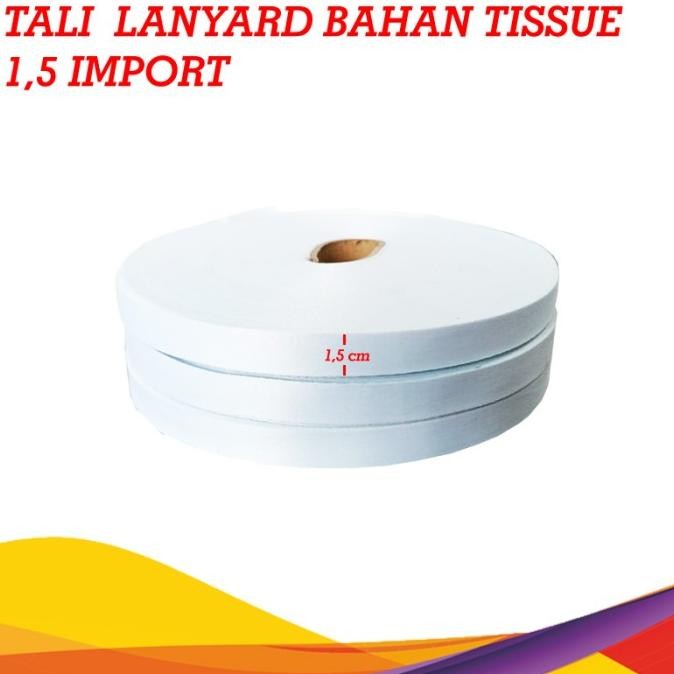 

tyS Tali Lanyard ID card Bahan Tissue 1.5 cm