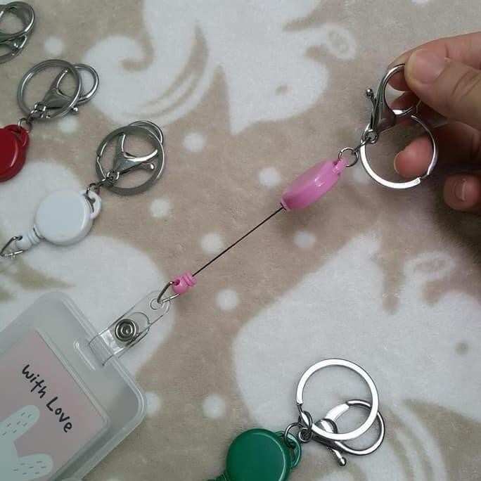 

tyS Tali Gantungan Kunci Tas Kartu Akses Bus MRT Yoyo ID Card Holder