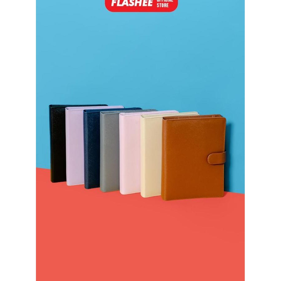 

tyS Flashee Binder Polos A5 20 Ring Antimainstream Ozzie Binder Eksklusif A5 20 Ring Lubang Paper Multifungsi 7 Warna