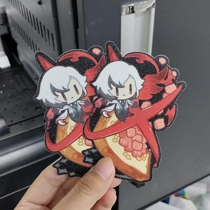 

ready Cetak Stiker Vinyl RDS Maxdecal Diecut A2 (45x60cm) Laminasi Gloss Doff Glitter Tinta Eco Epson S80 10 Warna murah