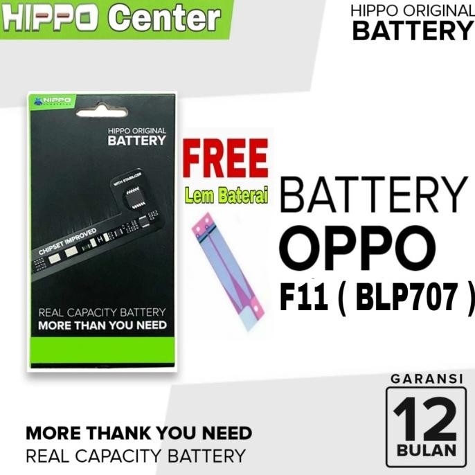 TERBARU - Baterai Hippo Oppo F11 Battery BLP707 / BLP-707 / BLP 707