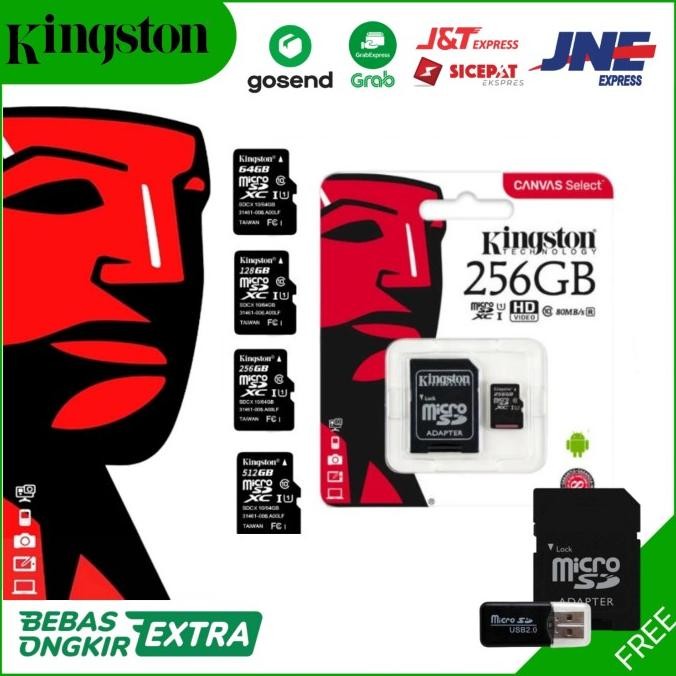 TERLARIS - Kartu Memori Kingston Micro SD card SDXC 1 128 256 512 GB 1TB