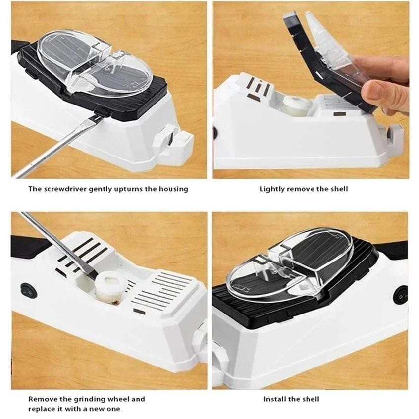 Premium Pengasah Pisau Elektrik Knife Sharpener / Pengasah Pisau Listrik High Quality