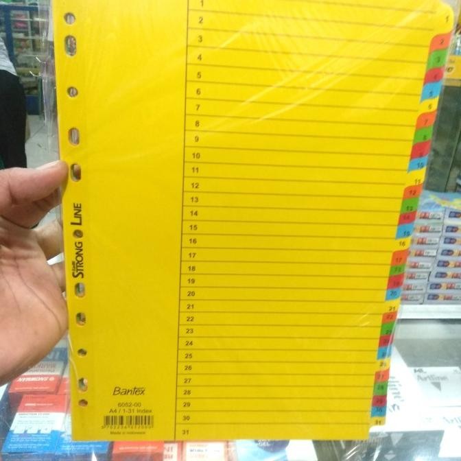 

tyS DIVIDER BANTEX A4 1 - 31 6052 / pembatas kertas