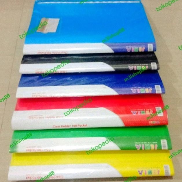 

tyS Clear holder / display book folio 100 lembar JENIA-1 pcs