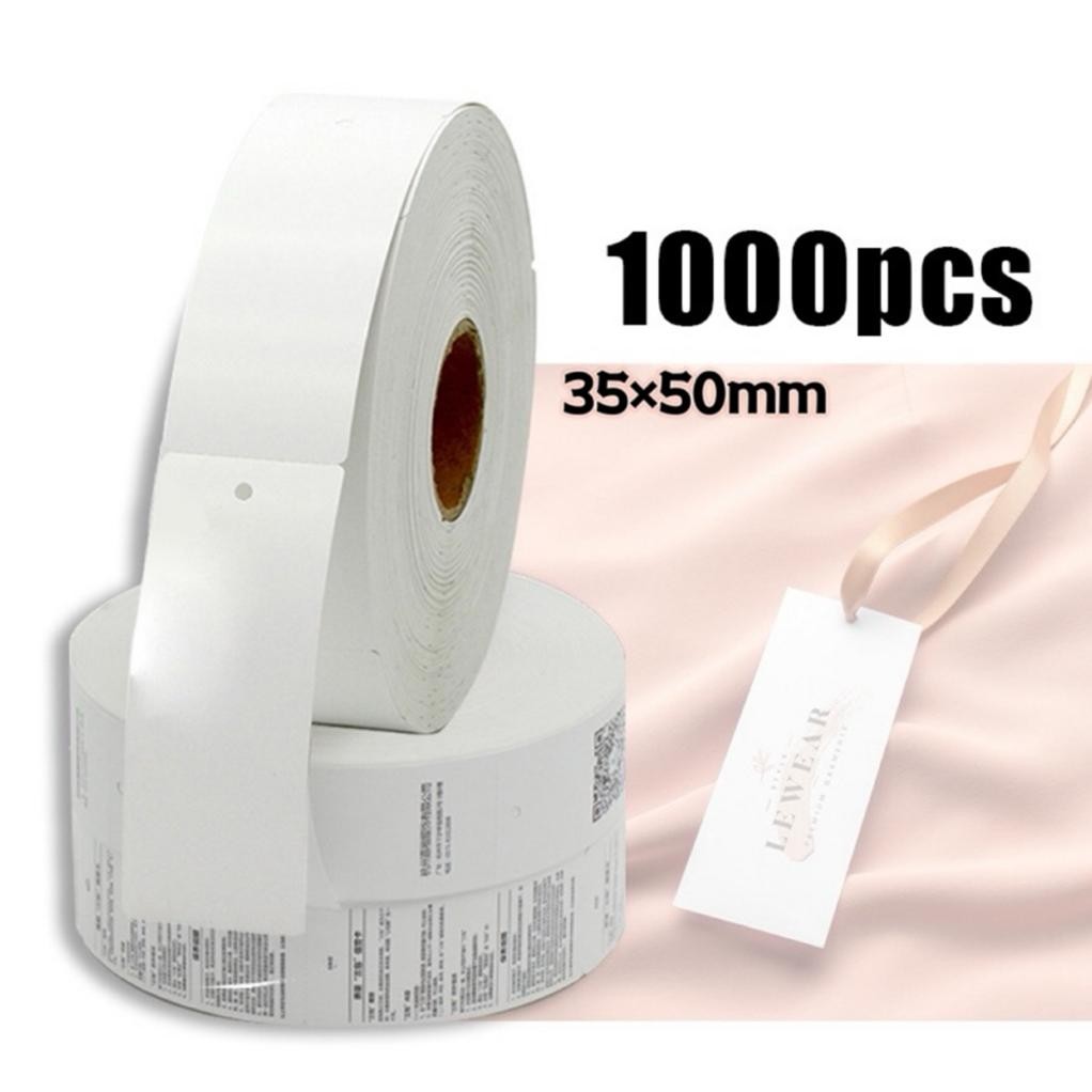 

Premium 1000Pcs Hang Tag Baju 35*50Mm Label Karton Hang Tag Label Baju Hang Tag Kertas Dilapisi Dapat Dicetak High Quality
