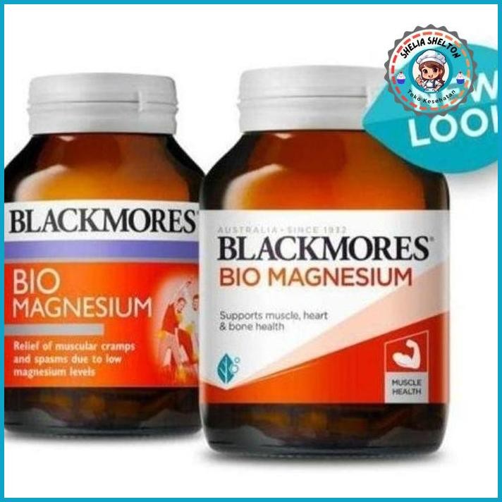 BARU.. BLACKMORES BLACK MORES BIO MAGNESIUM BLACKMORE MORE KRAM OTOT 150 TABS