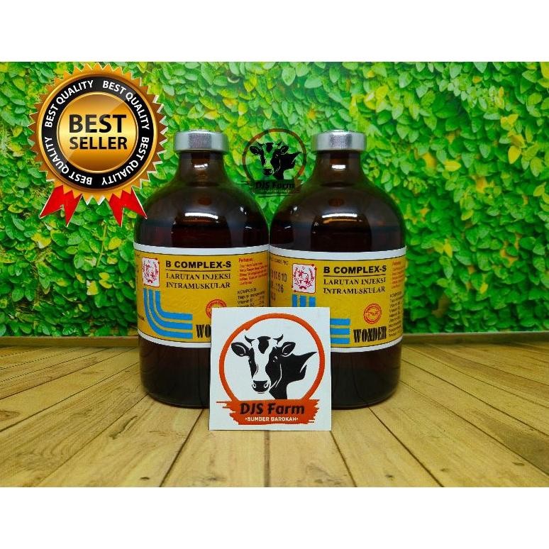 Terlaris B Complex S Super 100ml Wonder Vitamin B Komplek B Kompleks untuk hewan ternak sapi kambing