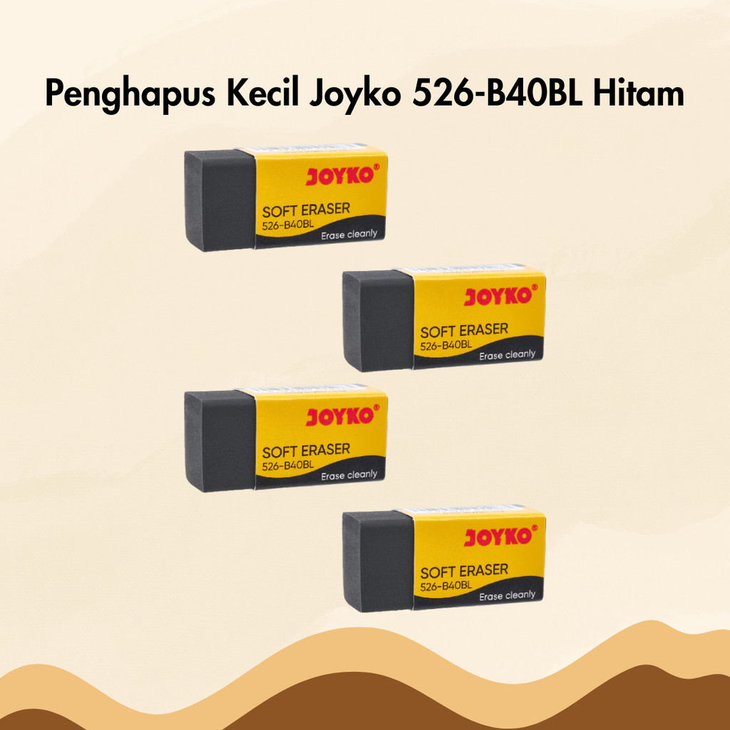

Penghapus Joyko Hitam Kecil 526-B40BL Stip Setip Eraser