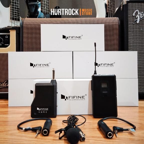 Wireless mic FIFINE K037 untuk saxo biola akustik gitar