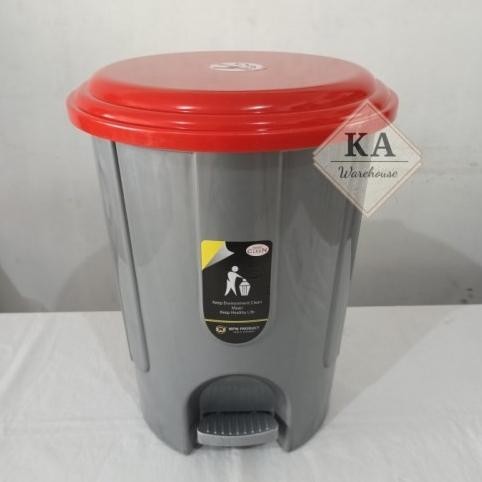 NEW Tempat Sampah Bulat Injak 20 liter Plastik L