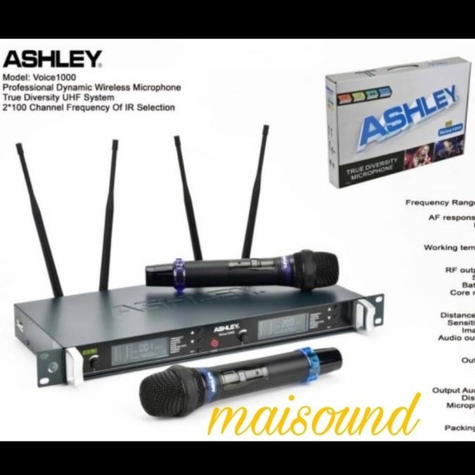 MIC WIRELESS ASHLEY VOICE 1000 ORIGINAL MICROPHONE ASHLEY VOICE1000