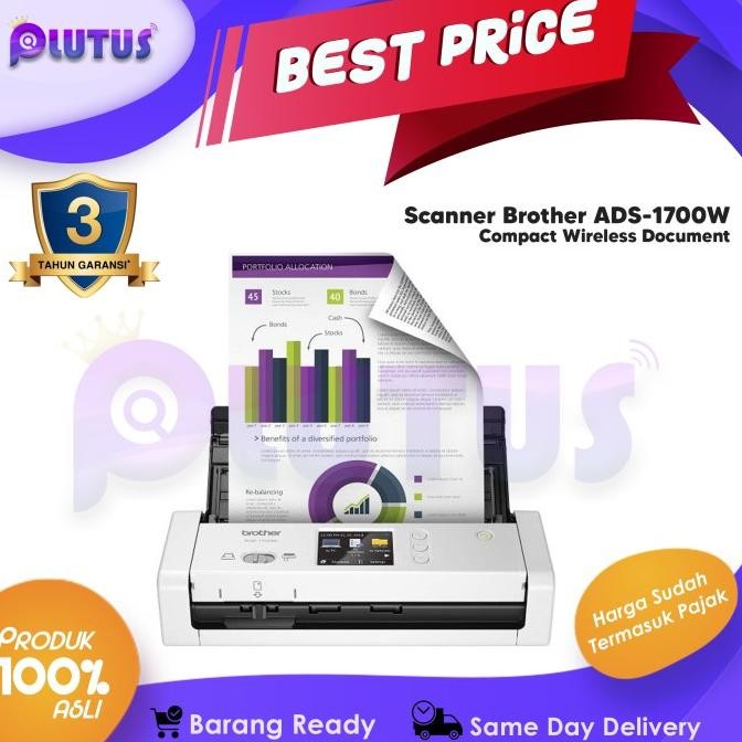 Scanner Brother ADS-1700W Compact wireless document ADS1700W