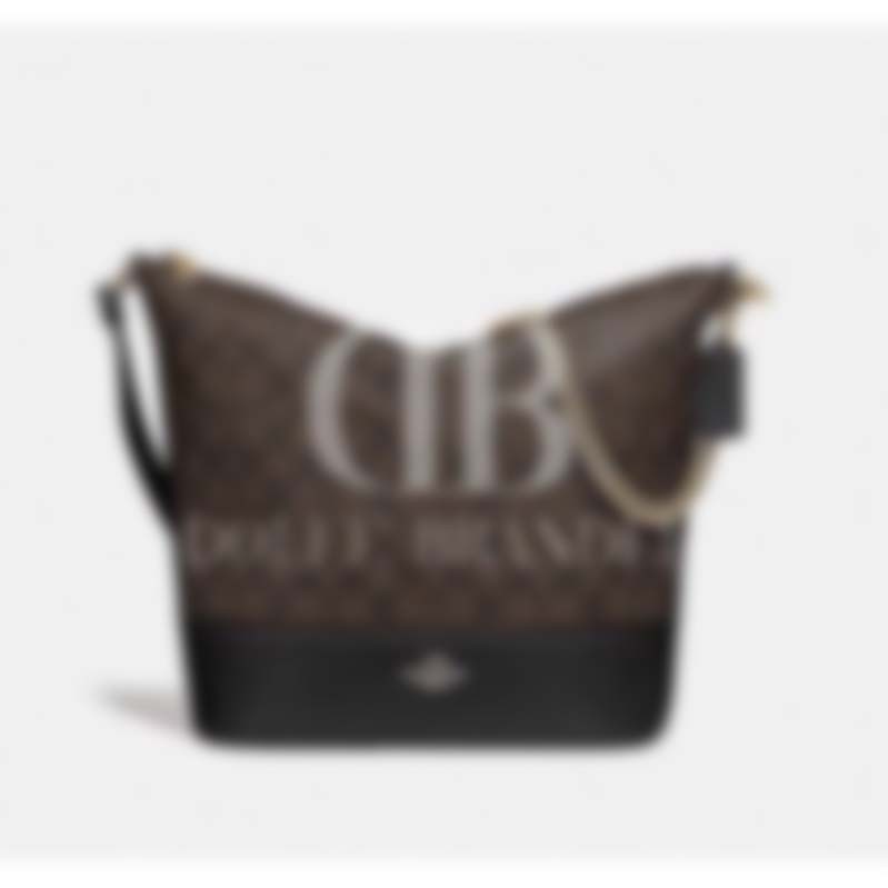 Signature Paxton Duffle Shoulder Bag In Brown Black (F72852)