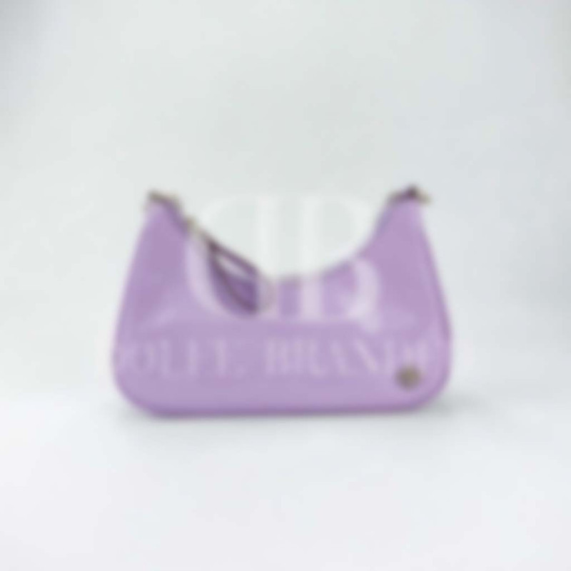 T Monogram Jacquard Zip Studio Bag - Purple (85137)