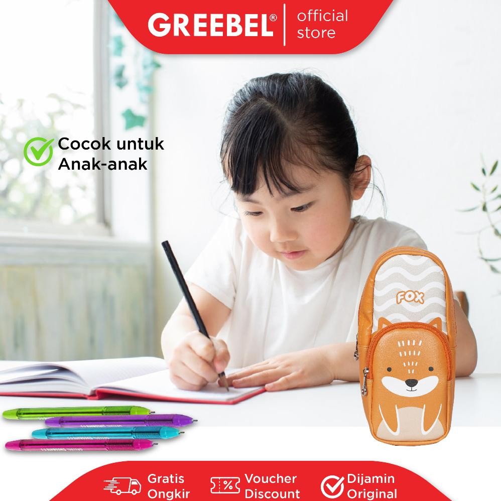 

GREEBEL Tempat Pensil Lucu Karakter / Pensil Bag Lucu / (PENCIL BAG 0124-33) murah