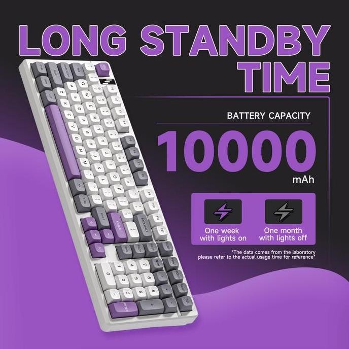 Zifriend Hk101 Wireless Mechanical Keyboard 10000 Mah Rgb Backlight 5Pin Hot Swappable Mechanical Ga