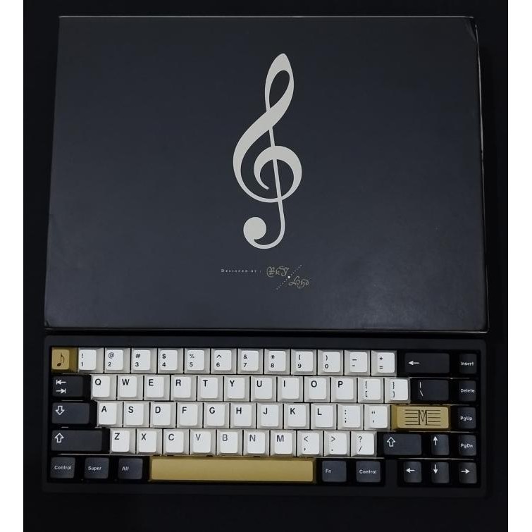 Mechanical Keyboard Commission Lucky65 V2 + Sw Maestro + Hmx Yogurt New Stok