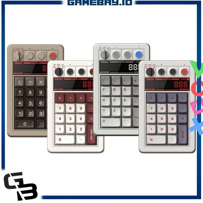 

8Bitdo Retro 18 Mechanical Numpad / Calculator - Fami / N / M / C64 Edition New Stok