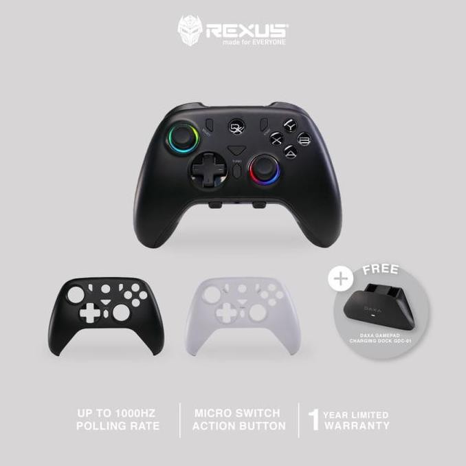 Rexus Daxa Cygnus Ax7 / Rexuscygnus Ax 7 / Ax-7 / Rexus Daxacygnus Gamepad Wireless Joystick Dock Ne