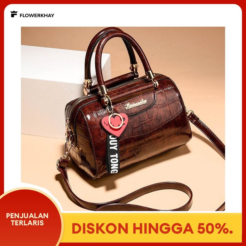 Tas Wanita Terbaru 2025 Selempang Cewe Slempang Mewah Branded Import Batam Bahu Korean kulit