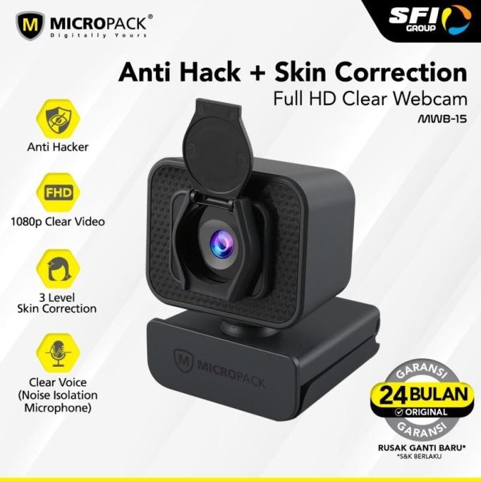 Webcam Full Hd Micropack 1080P Usb C Connector - Mwb-15 New Stok