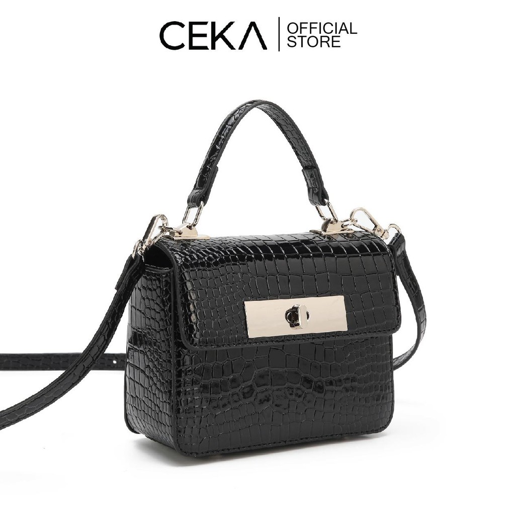 CEKA Tas Selempang Wanita Import Marena Bag Branded Terbaru Sling Bag Kulit Croco Premium Hand Bag