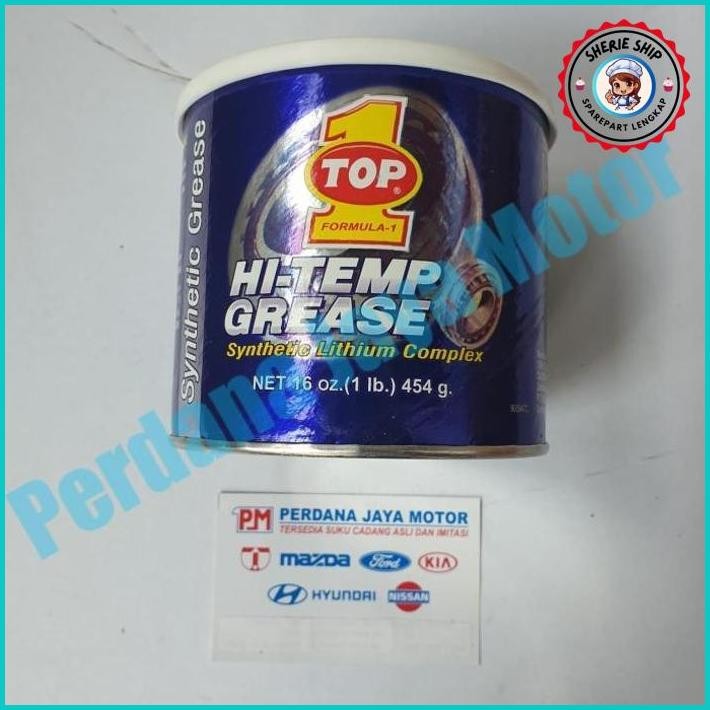 MURAH.. GREASE GEMUK PELUMAS STEMPET TOP 1 HIGH TEMP BIRU