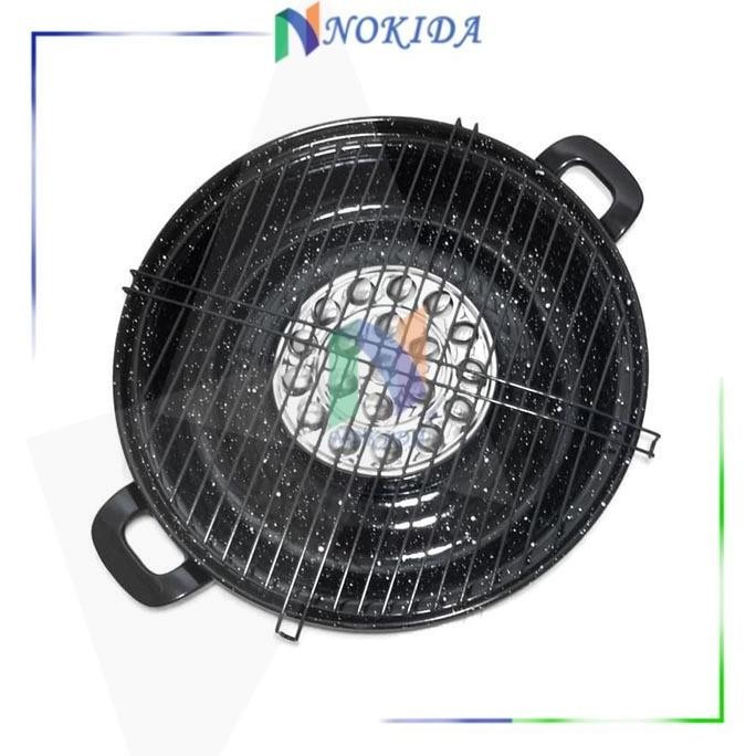 Grosir Nokida Magic Roaster Alat Pemanggang Ayam Bakar Anti Lengket [34 Cm] / Bakaran Sosis Kompor G