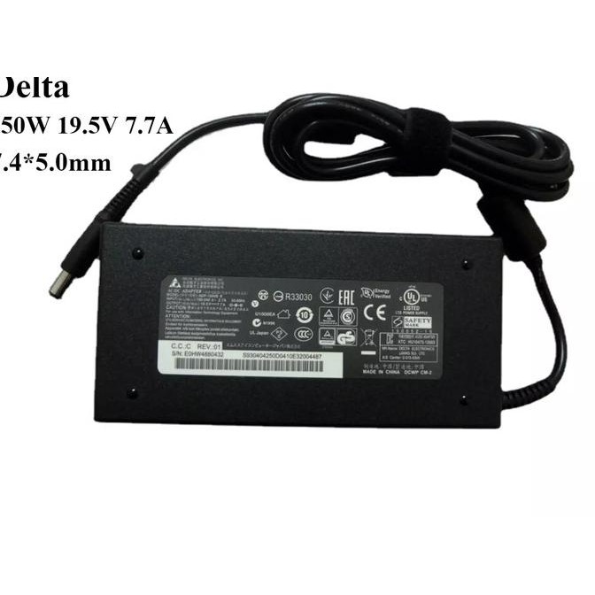 Adaptor Laptop Delta 150W 19.5V 7.7A Adapter For Msi Gl63 8Rd-012 7.4*5.0Mm Charger New Stok