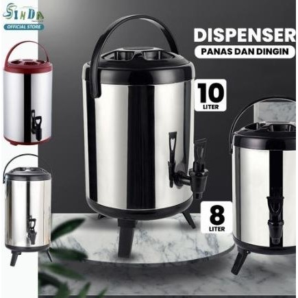 Grosir Sinda Water Jug Dispenser Air 10Liter Stainless K5181 Drink Jar